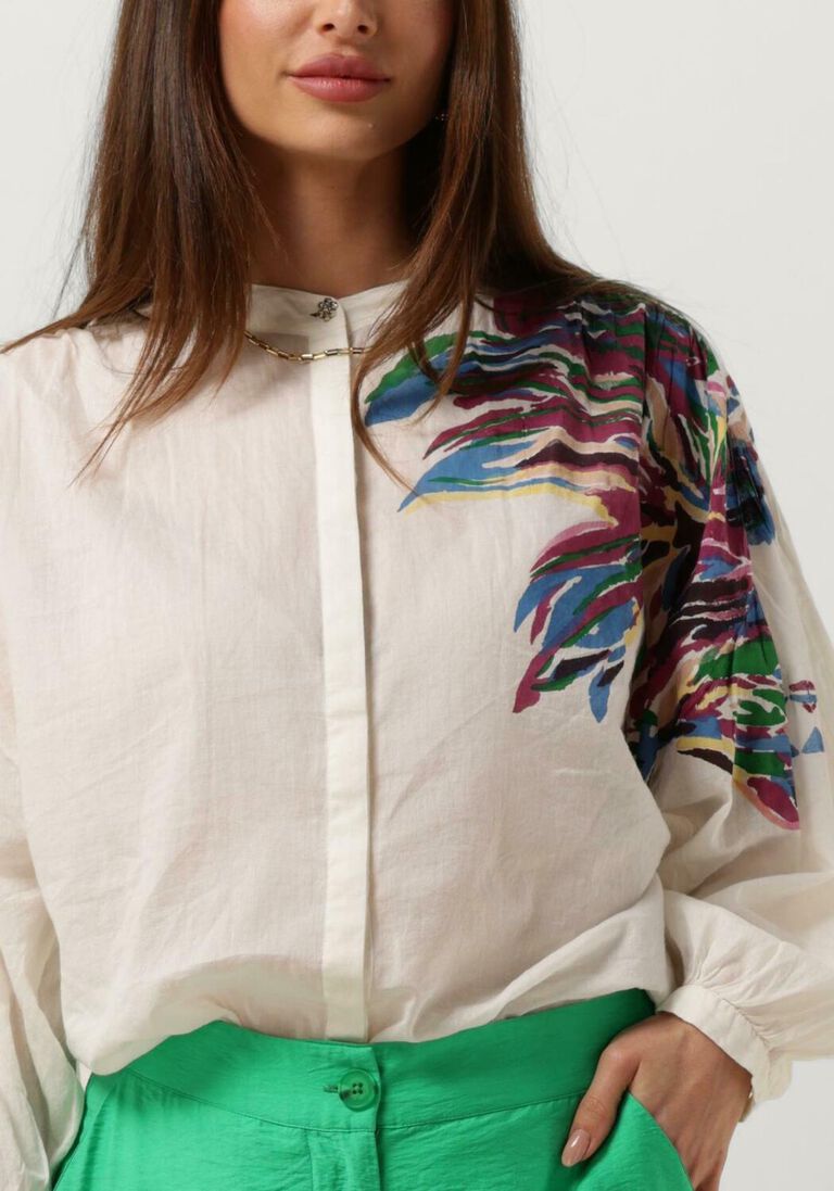 POM AMSTERDAM ecru pom amsterdam blouse sicilian ecru blouse