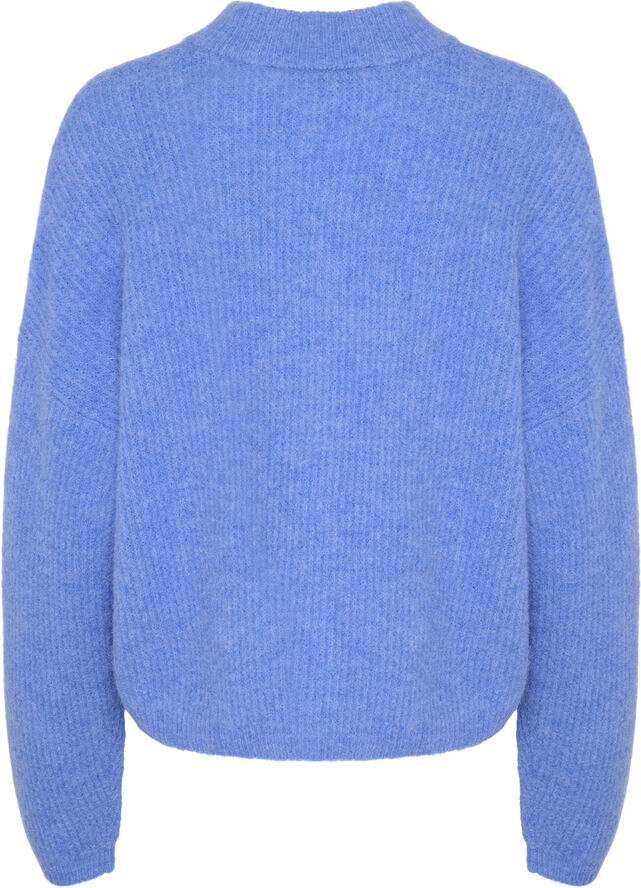 Gestuz AlphaGZ short cardigan Wedgewood melange