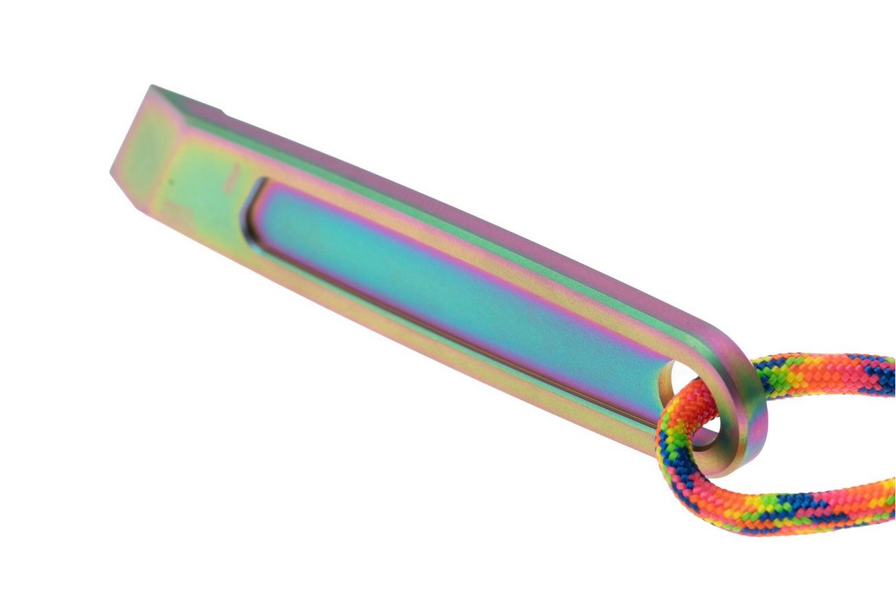 CRKT HangPry 9920P Iridescent Titanium Nitride Titanium, pry-bar, Richard Rogers design