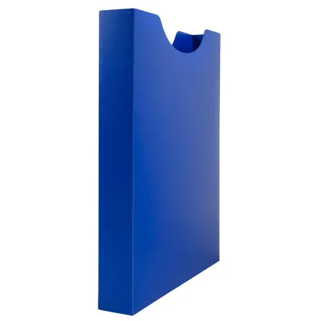 Idena Heftbox A4, transluzent blau, hoch, Füllhöhe 4 cm