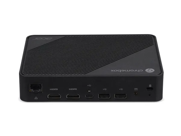 Acer Chromebox Mini Entreprise CXM1 - Mini PC 1 x Celeron N4500 / op til 2.8 GHz - RAM 8 GB - flash - eMMC 32 GB - UHD Graphics - IEEE 802.11ax (Wi-Fi 6), Gigabit Ethernet - Chrome OS - skærm: ingen - sort