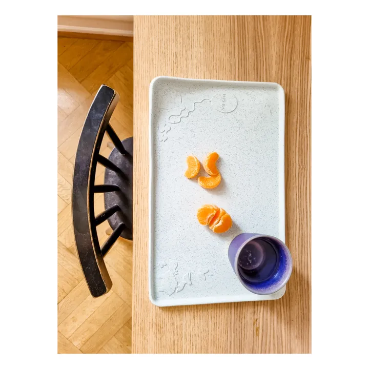 Hevea Set de table en caoutchouc naturel | Bleu