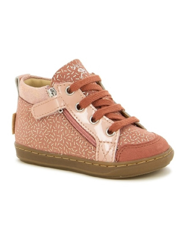 Shoo Pom - Bottines BOUBA BI ZIP CANDY Old Rose
