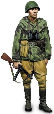 Vallejo - Figur Maling Sæt - Red Army Scout 1943-45 - 1:35 - 8X17 ML