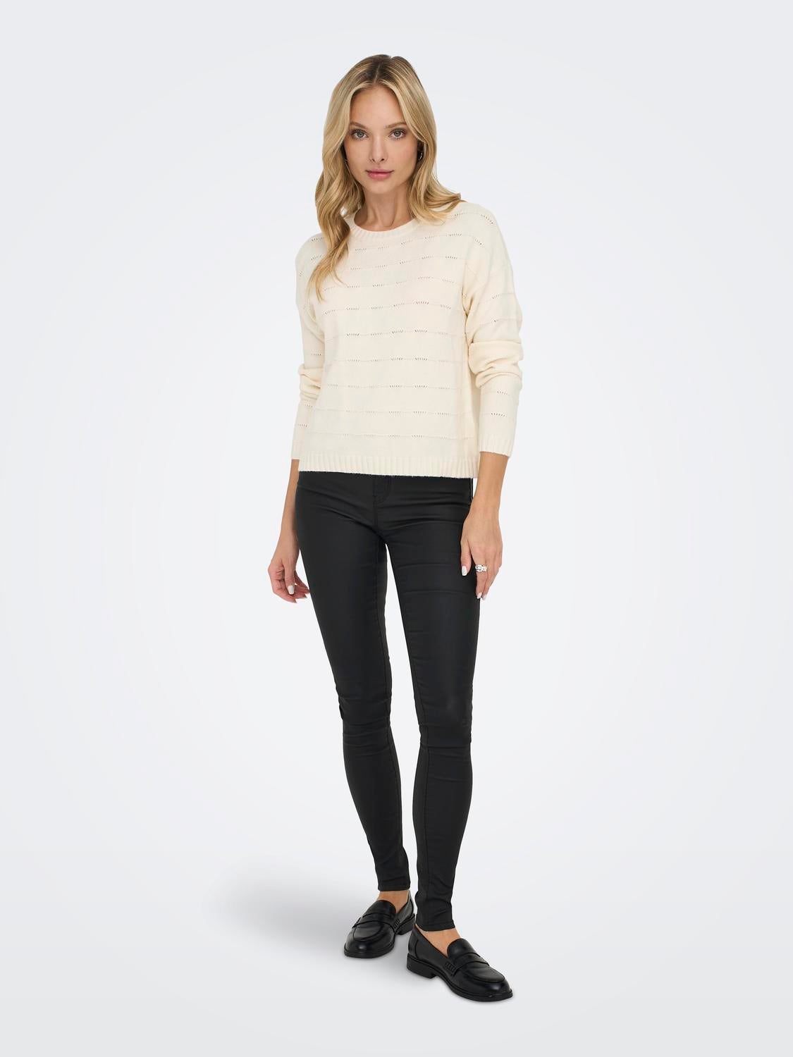 ONLKATIA Strickpullover Whitecap Gray