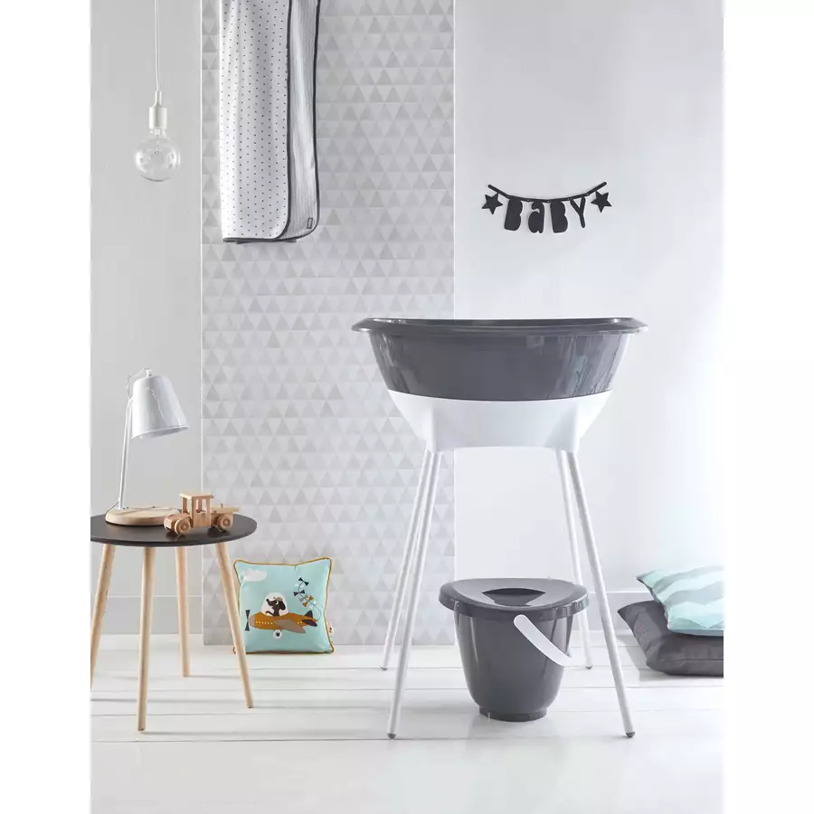 Luma® Babycare Bade- und Pflegeset Dark Grey