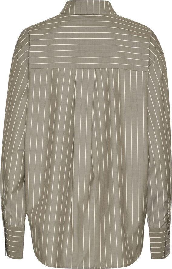 Kaffe KAjerrie Shirt Brown melange, white stripe