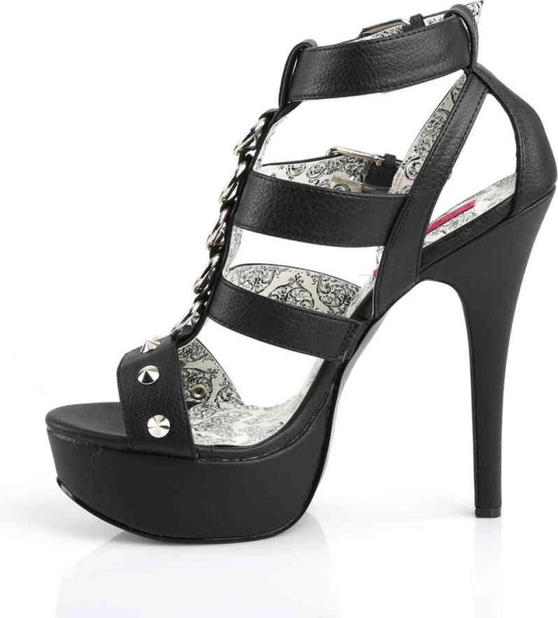 Pleaser Pink Label TEEZE-42W Hoge hakken 44 Shoes Zwart