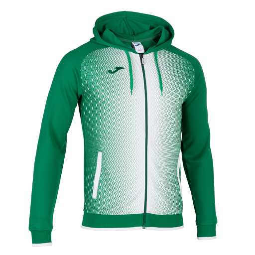 Chaqueta Con Capucha Joma Supernova Verde Blanco