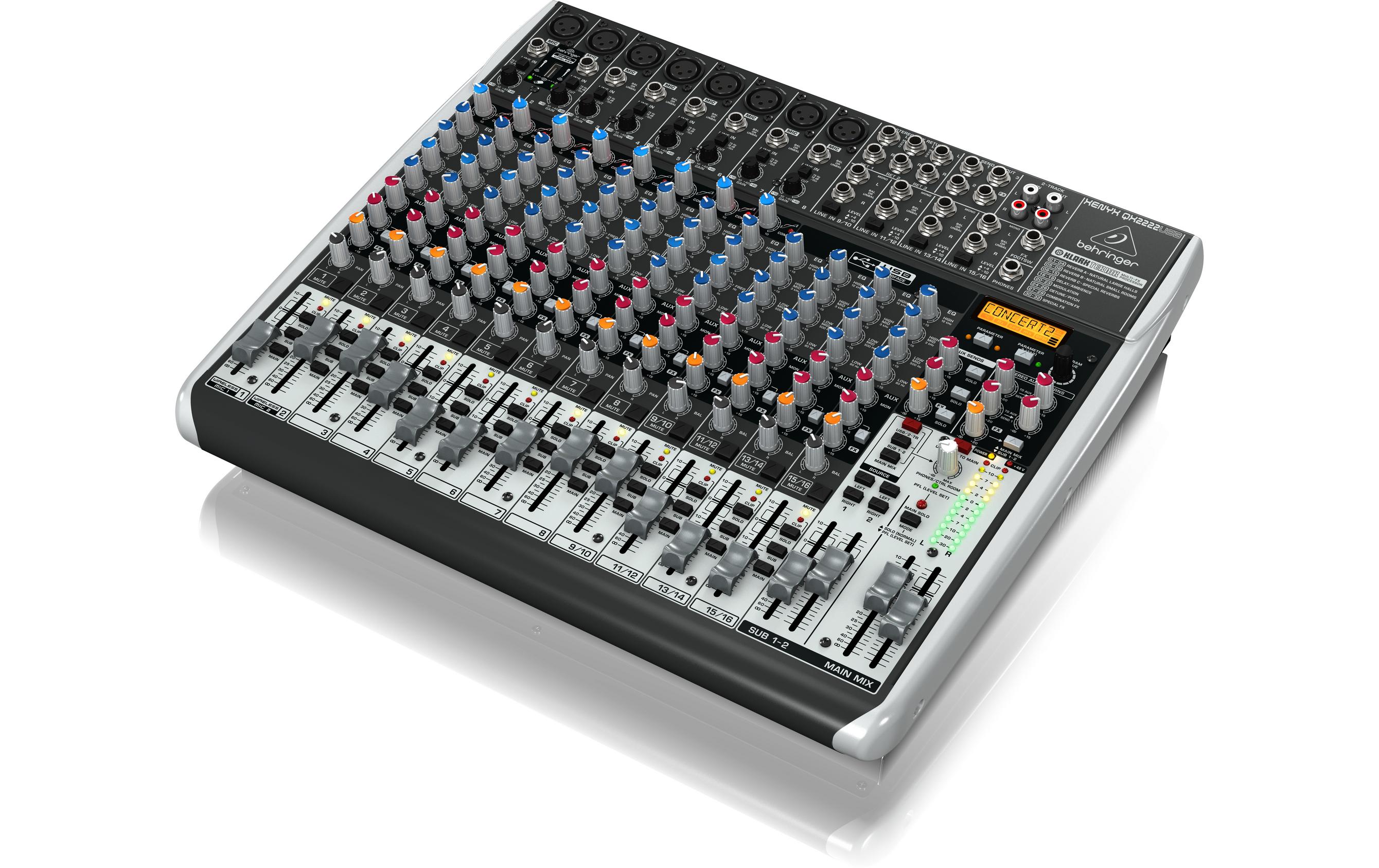 Mischpult Xenyx QX2222USB<br>Mischpult mit USB-Anschlüssen