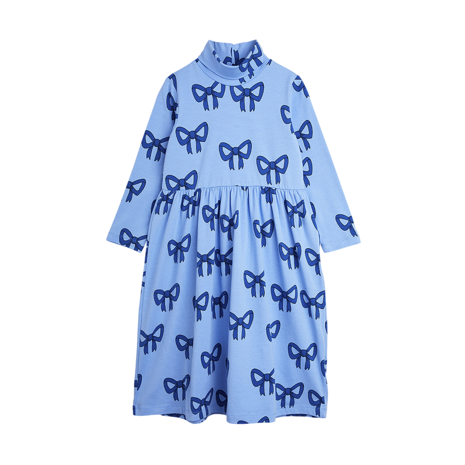 Kleid Bow Aop Blue