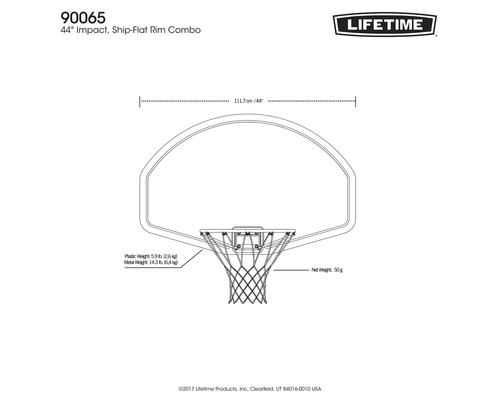 Basketbalring Basketbalbord Lifetime Colorado blauw