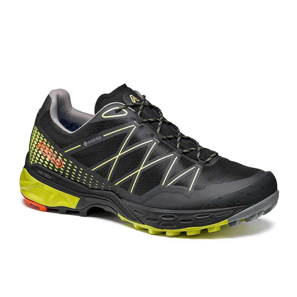 Asolo TAHOE GTX - Chaussures trekking Homme black/safety yellow