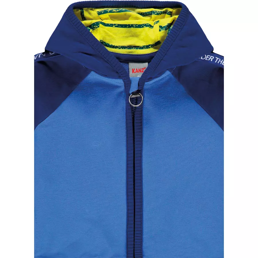 KANZ Boys Sweatjacke mit Kapuze, palace blue