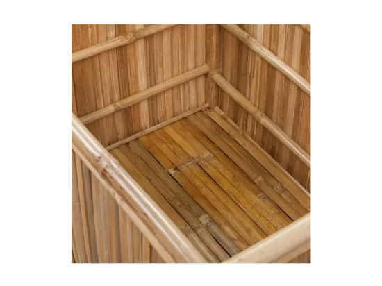 Coffre de rangement bambou clair Kyca - 3 pièces