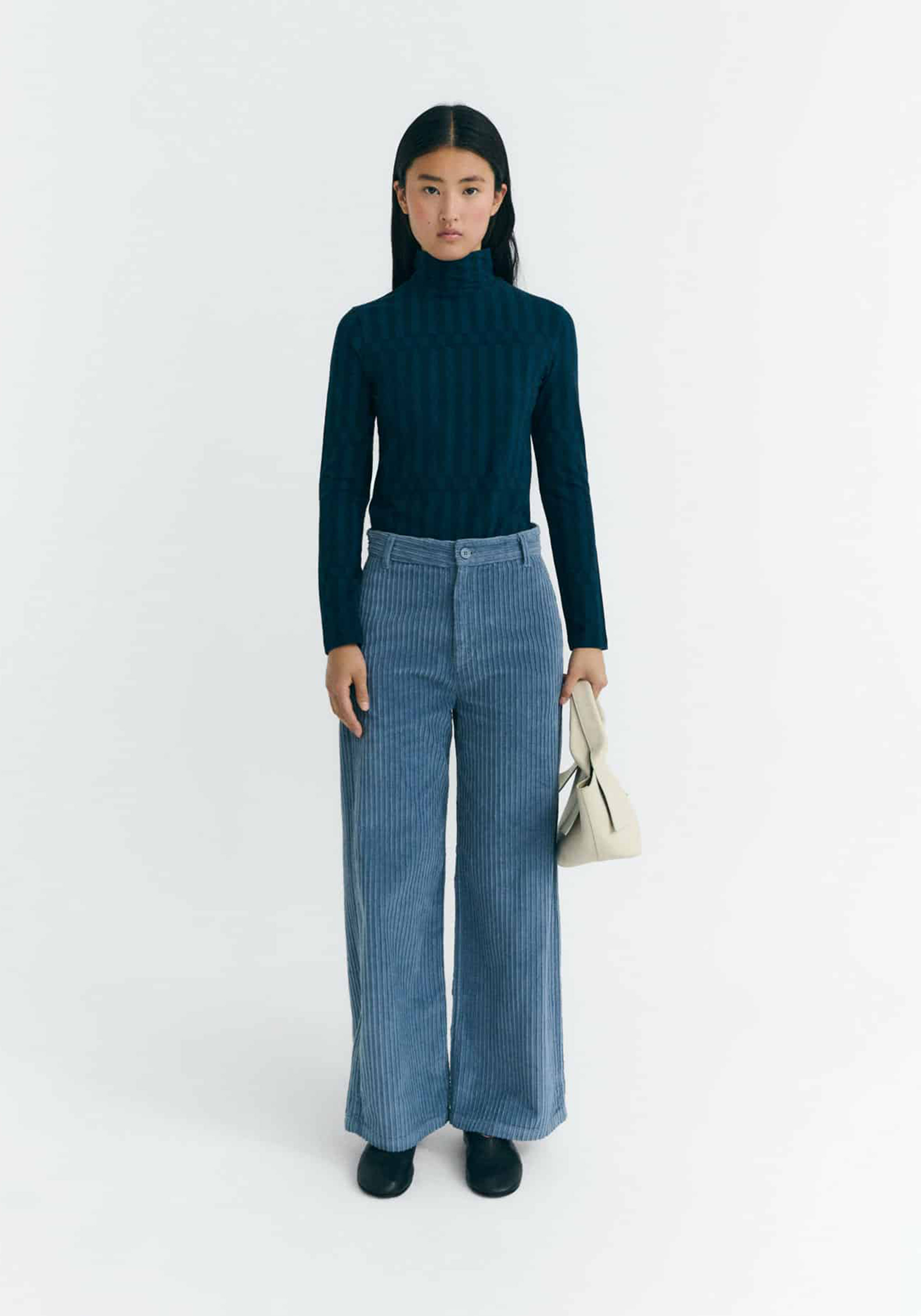 Thinking Mu Cord-Hose Karina Fuzz Blue