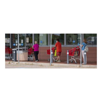 Exacompta - Pictogramme - gardez vos distances - 200 x 200 mm - bleu