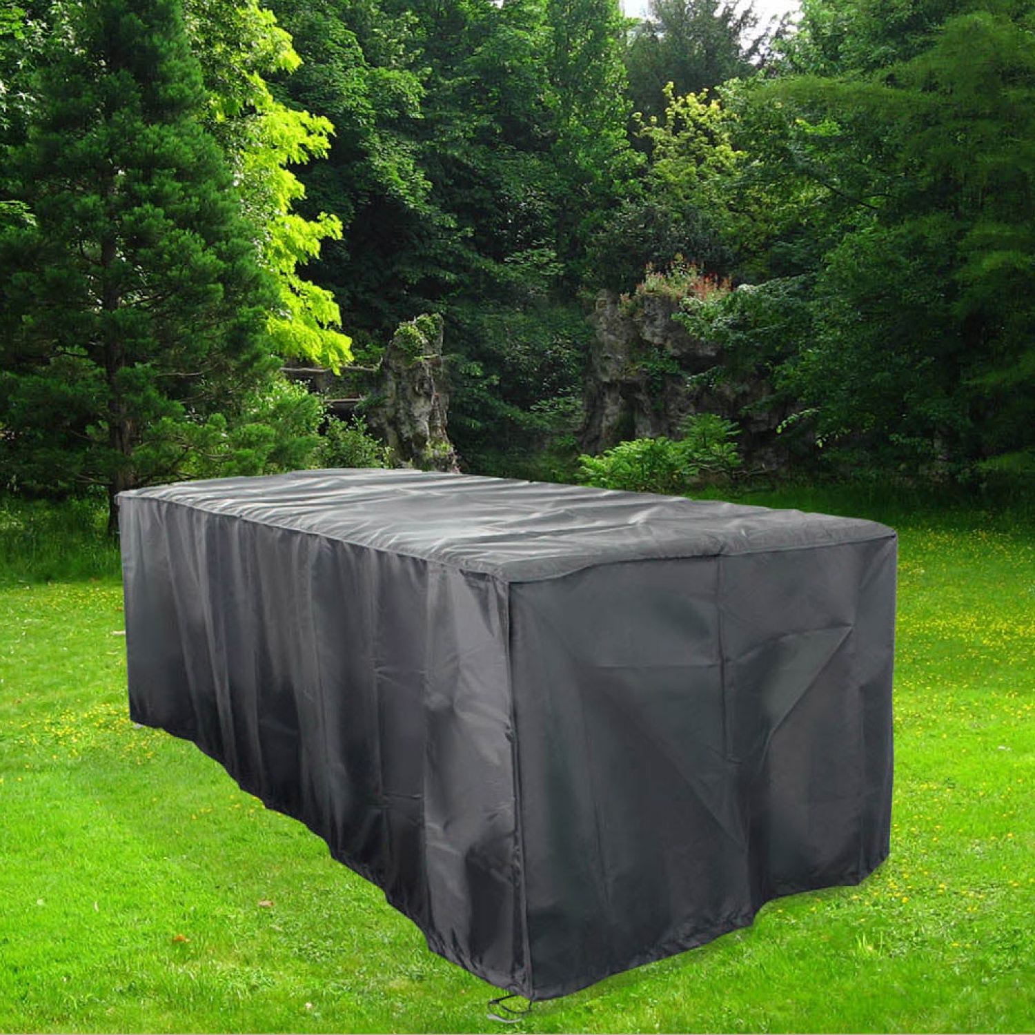 Housse de protection salon de jardin 155x94x68cm + chaises - alassio aluminium 6 places