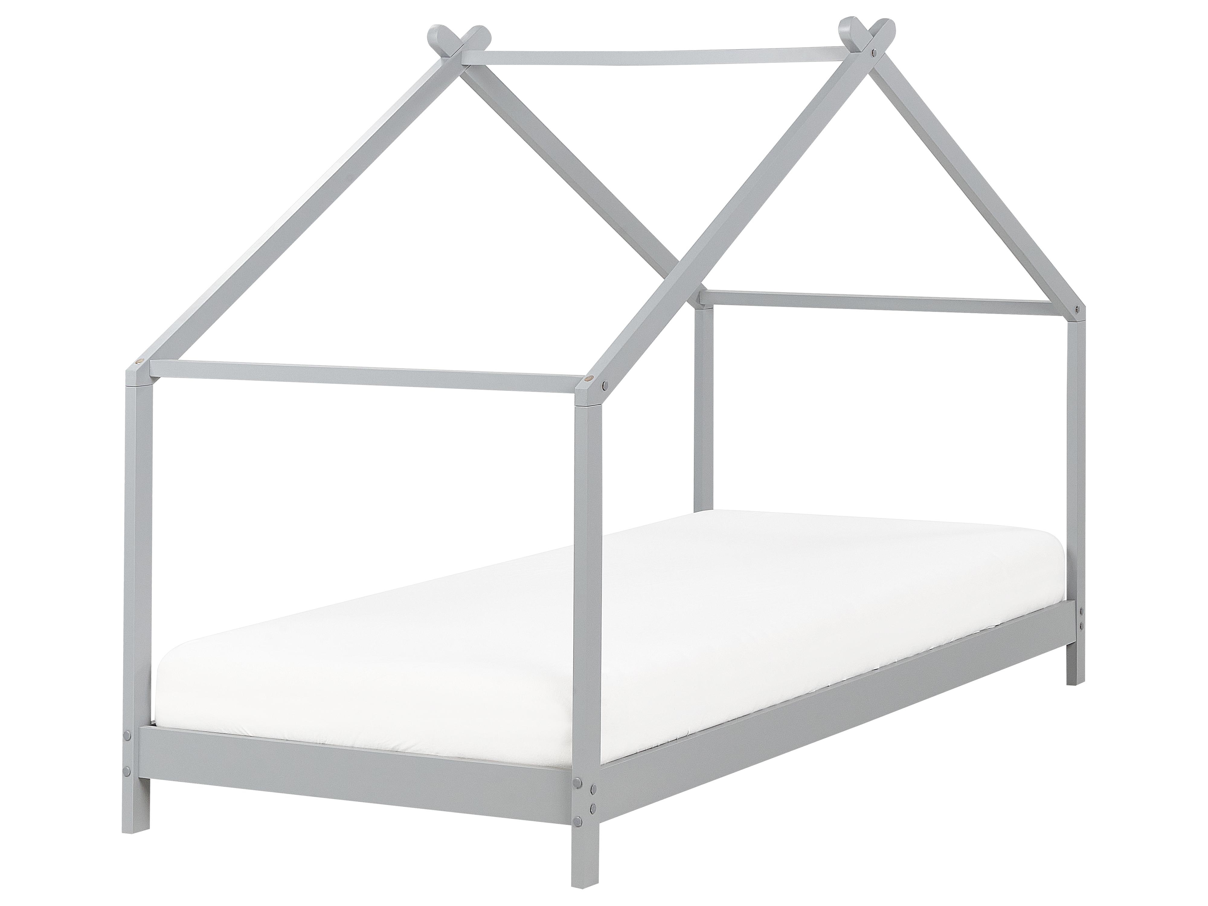 Kinderbed Huis Dennenhout ORLU 90 x 200 cm Grijs