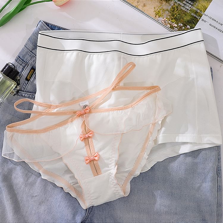 Pancherry - Koppelset: Slip met strikuitsparing + Boxershort