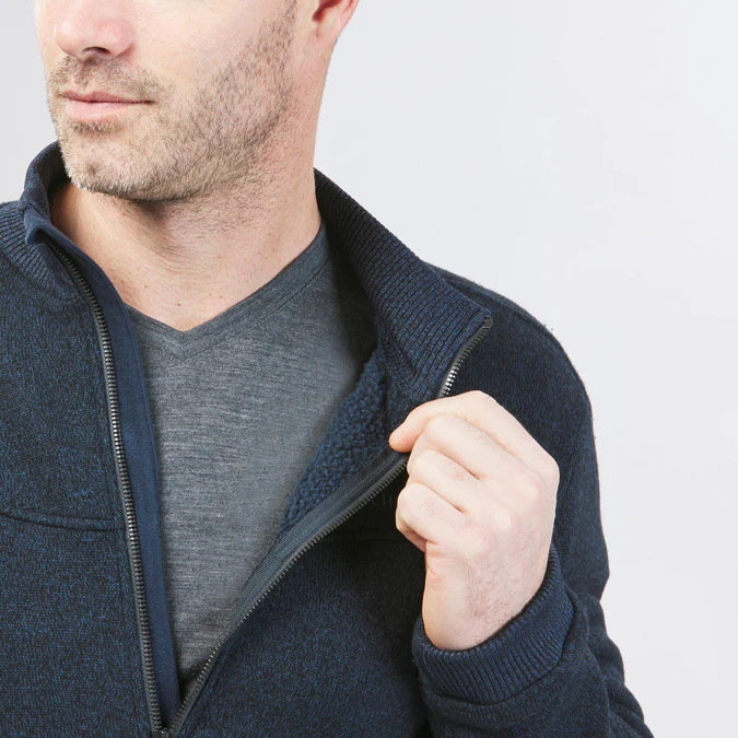 Decathlon Quechua - Jaqueta de inverno masculina Quechua SH100 em fleece