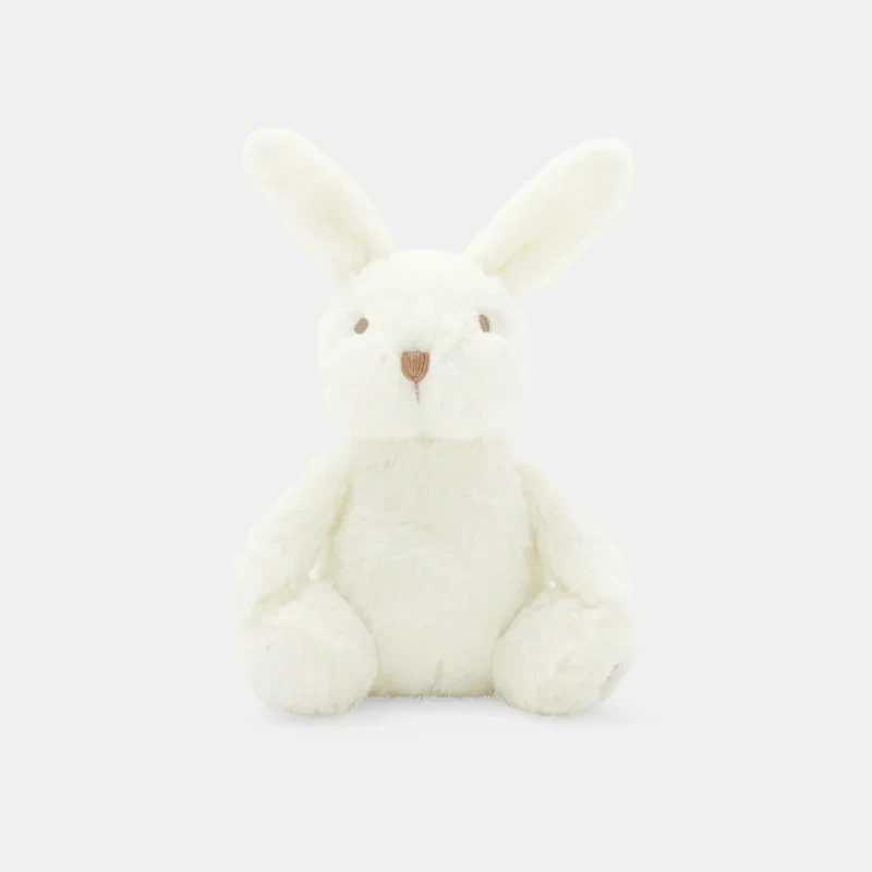 Grand doudou lapin en peluche blanc naissance Absorba Blanc