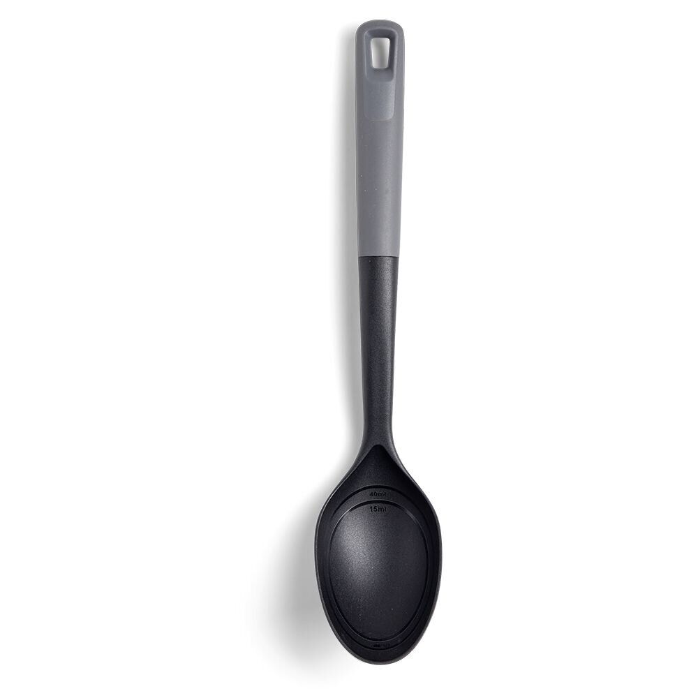 Cuillère à servir en plastique noir et gris L.33,5cm