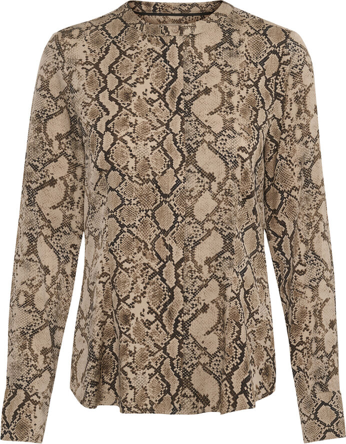 InWear LikoIW Print Shirt Premium - 93% Silk Structure snake print