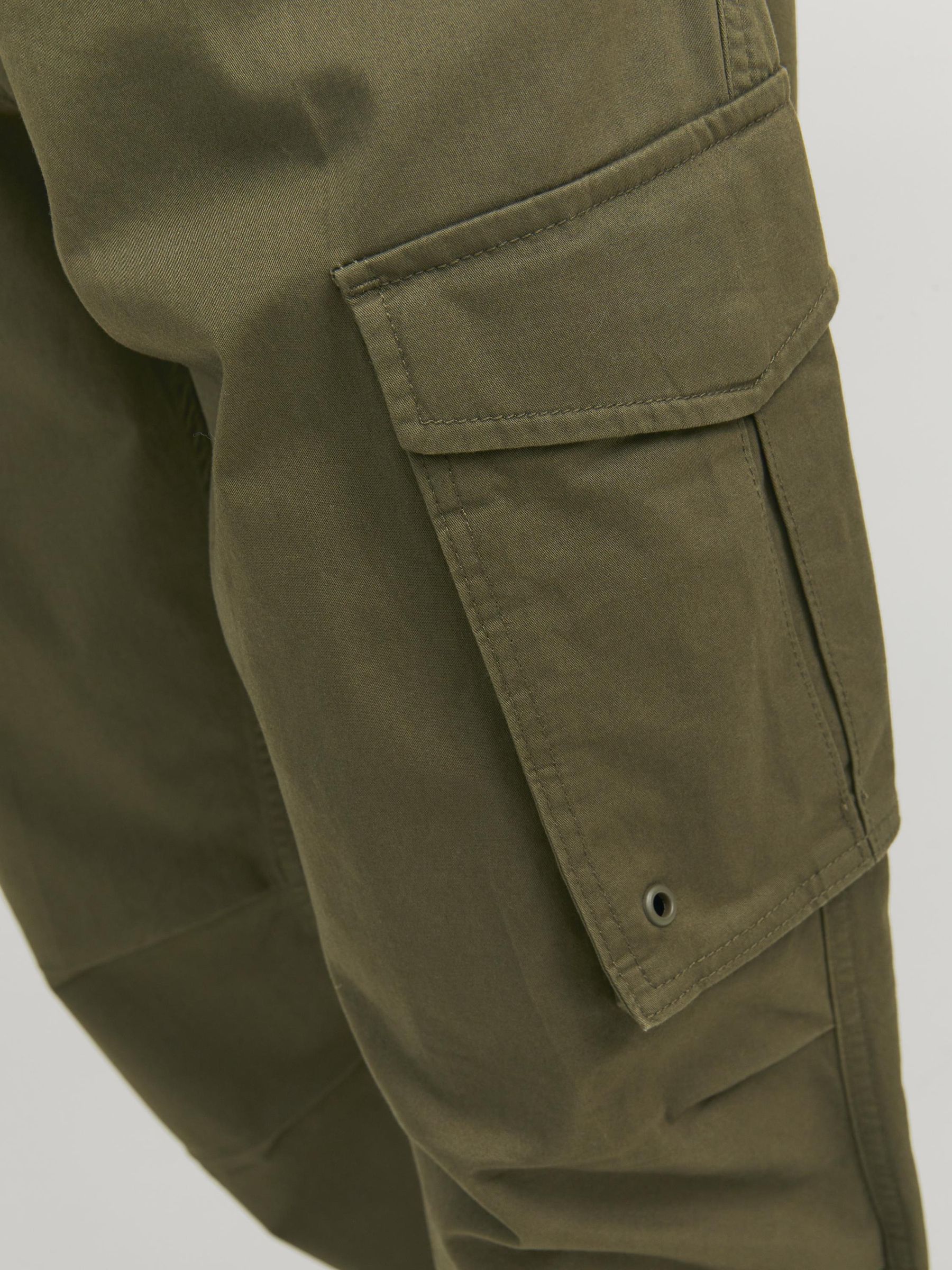 Groen - JACK & JONES - Relaxte cargobroek