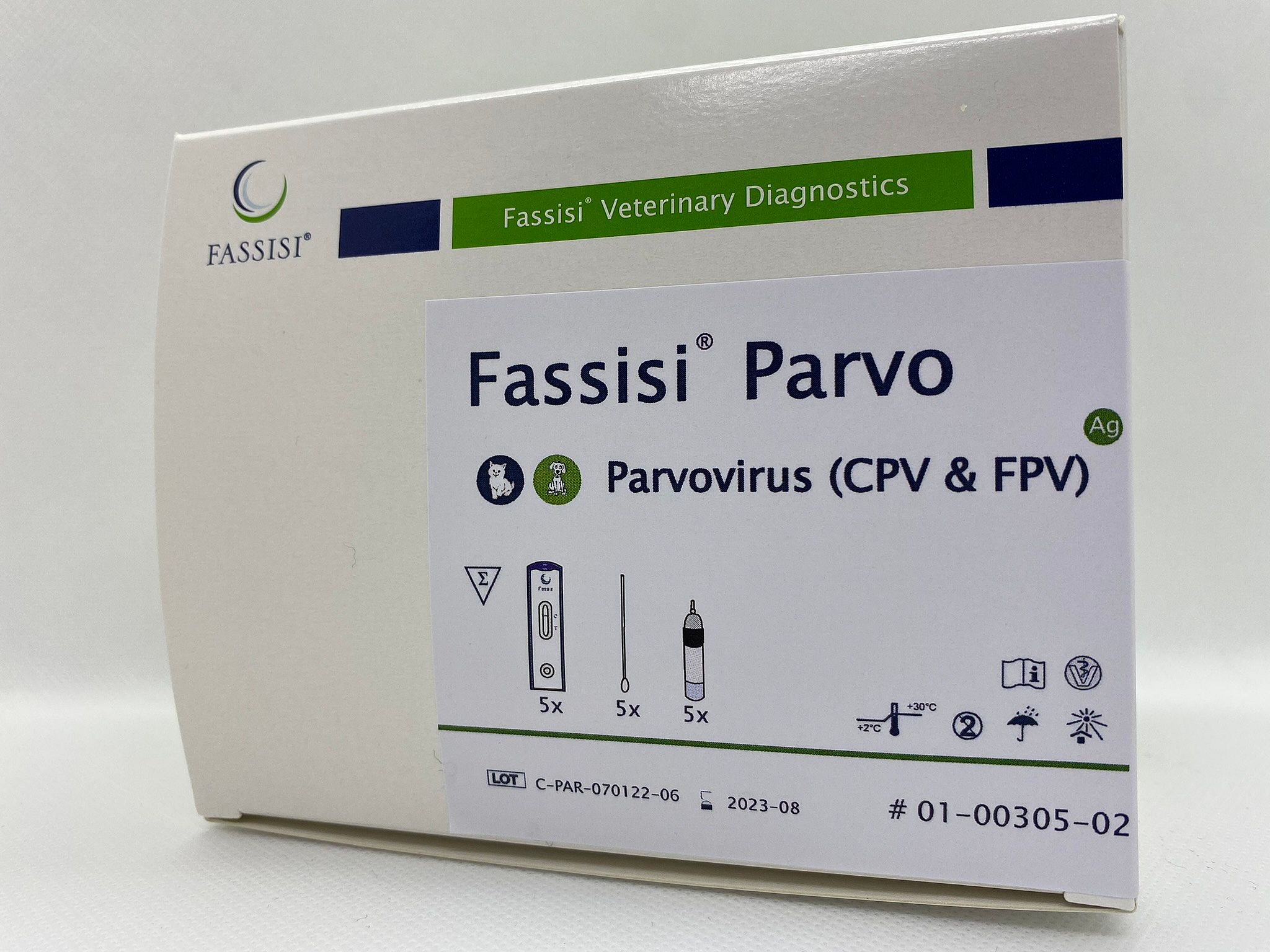 Fassisi Parvo Ontlasting Sneltest Hond Kat | 1 stuk | 13112