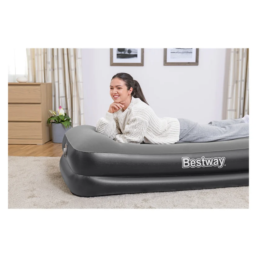 Luftmadrass med innebygget pumpe 191x97 cm 230 V