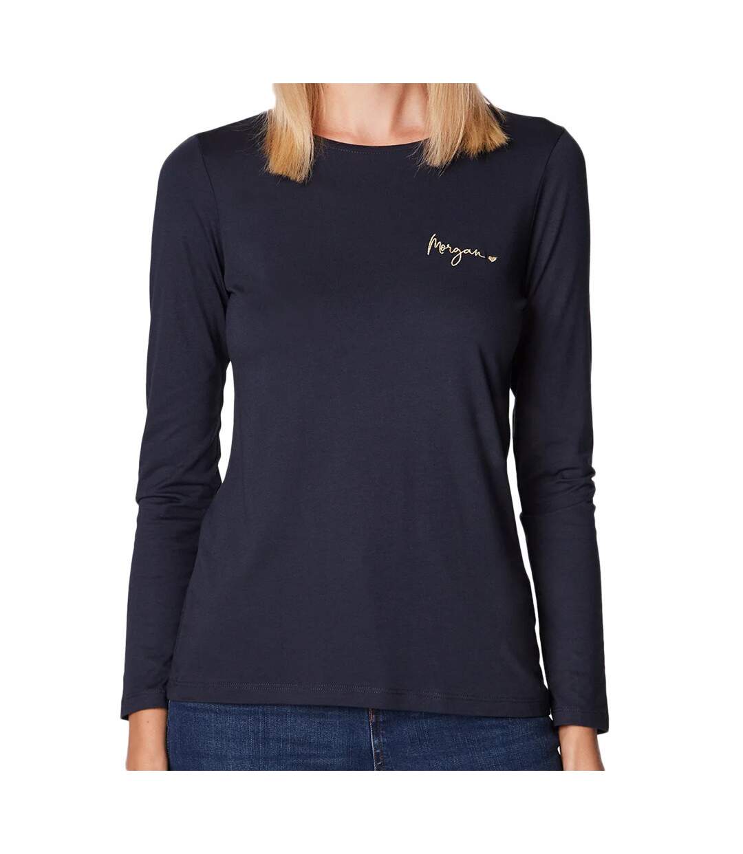 T-shirt Marine Femme Morgan Tcoeur