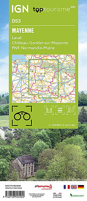 IGN - MAYENNE D53 TOP TOURISME 100 IGN