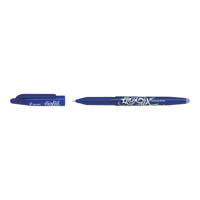 Pilot Frixion Ball - Pack de 12 rollers effaçables - 0,7 mm - bleu