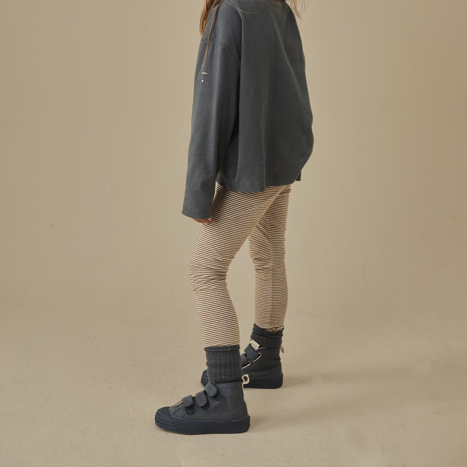 Kniesocken Blue Grey