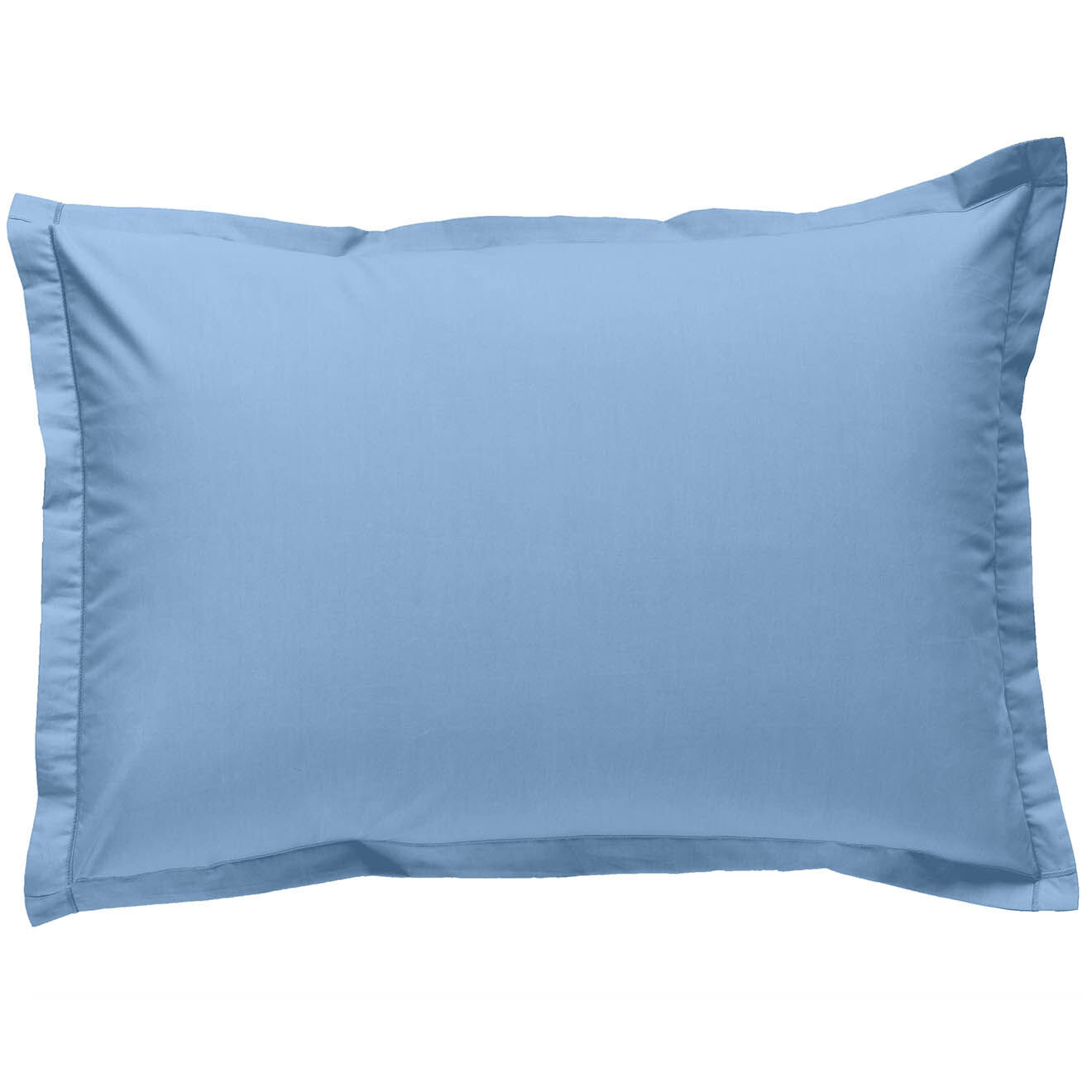 United by PDC Taie d'oreiller 100% Percale de Coton bleu clair