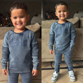 Milan biker sweater - denim