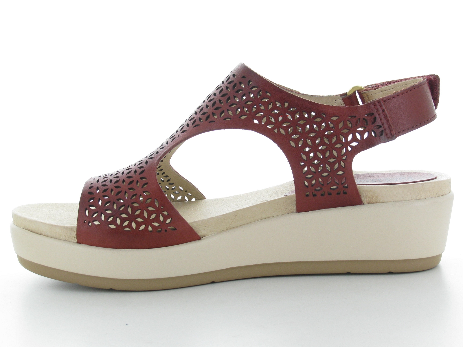 Pikolinos-MYKONOS W1G-1757 Cuir Rouge Foncé