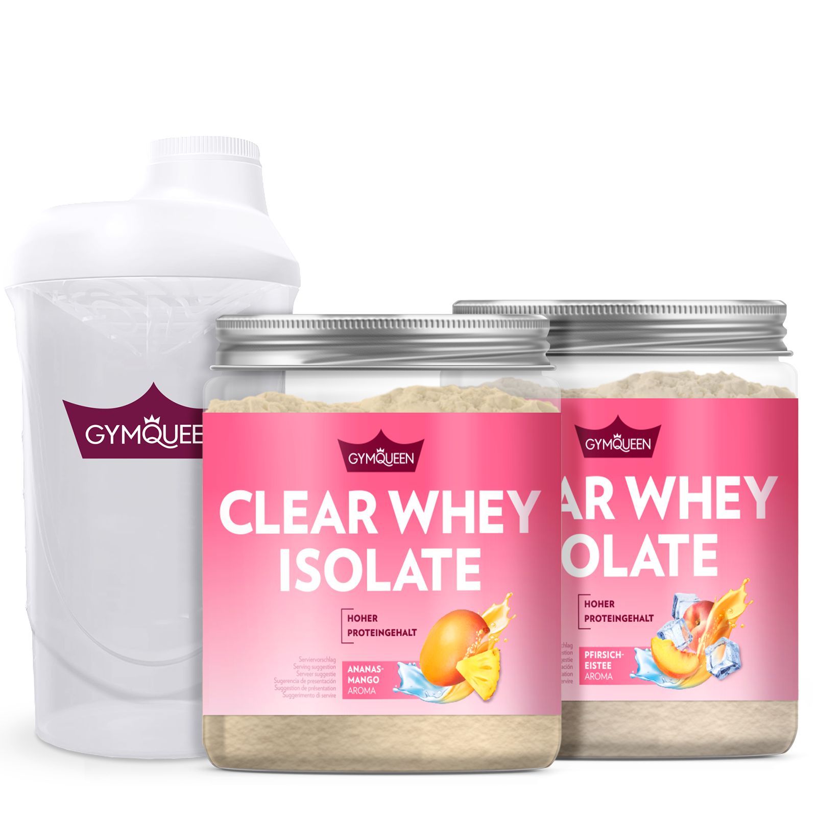 Clear Whey 2er Pack + Shaker