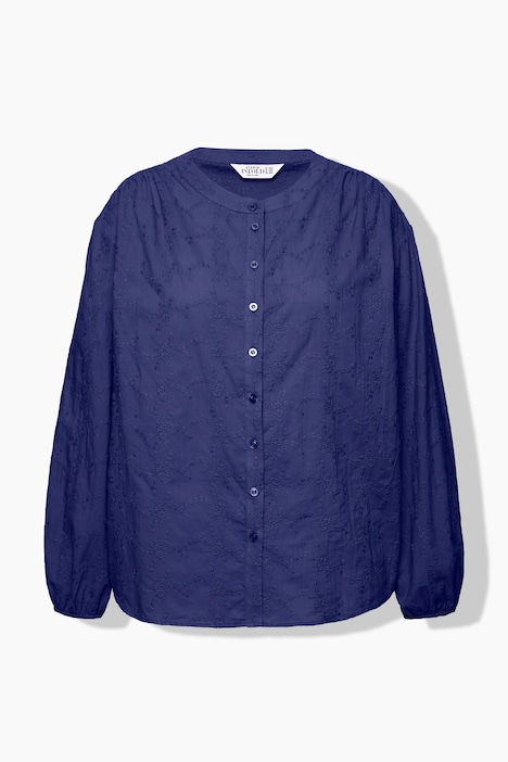 Bluse, oversized, Struktur-Qualität, Ballon-Langarm