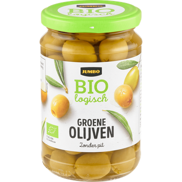 Jumbo Biologisch Groene Olijven Zonder Pit 300 g