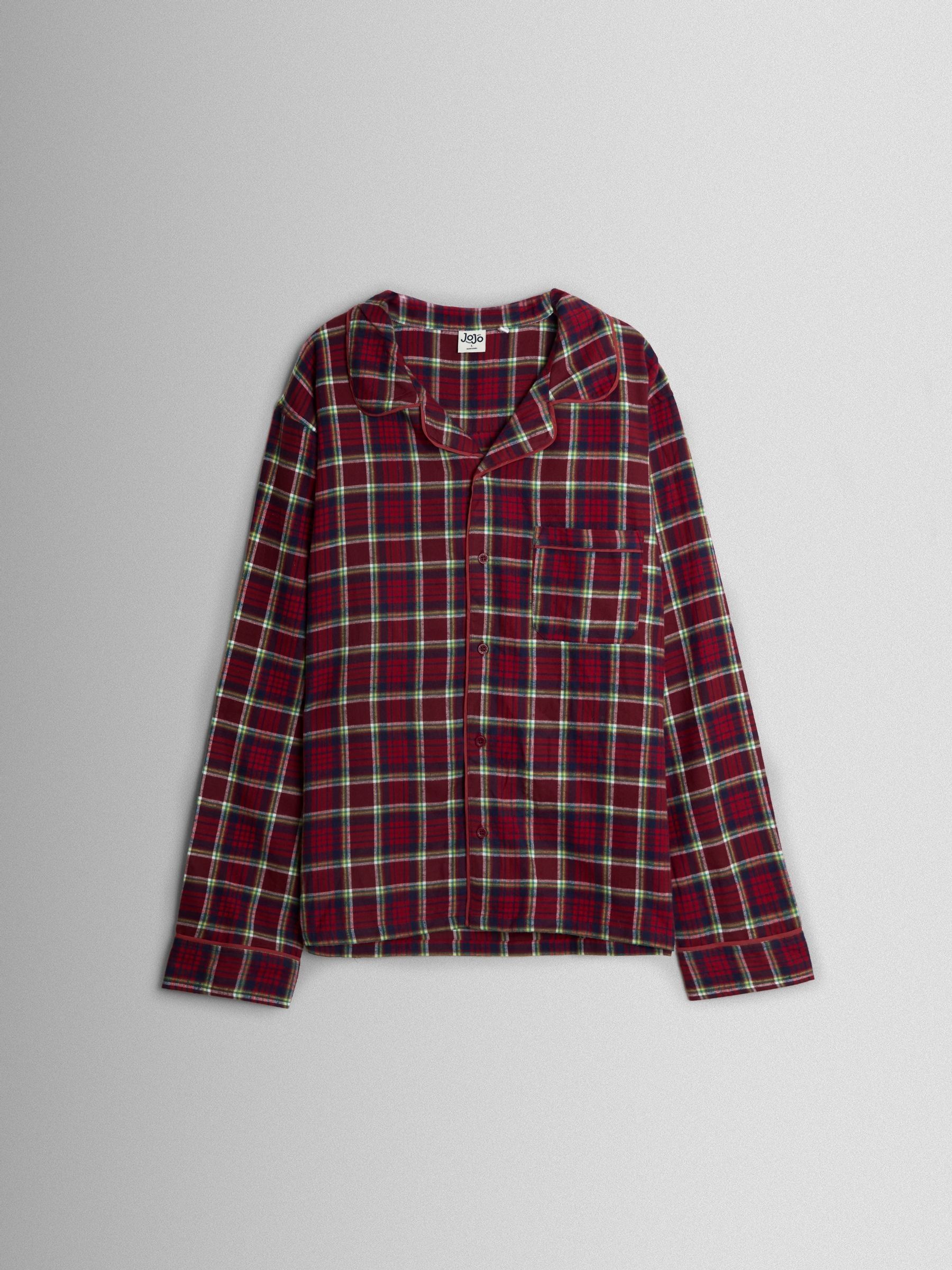 JoJo Maman Bébé - Klassieke kerstpyjamaset met ruit voor heren