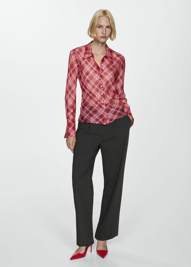 MANGO Pinstripe suit trousers 76