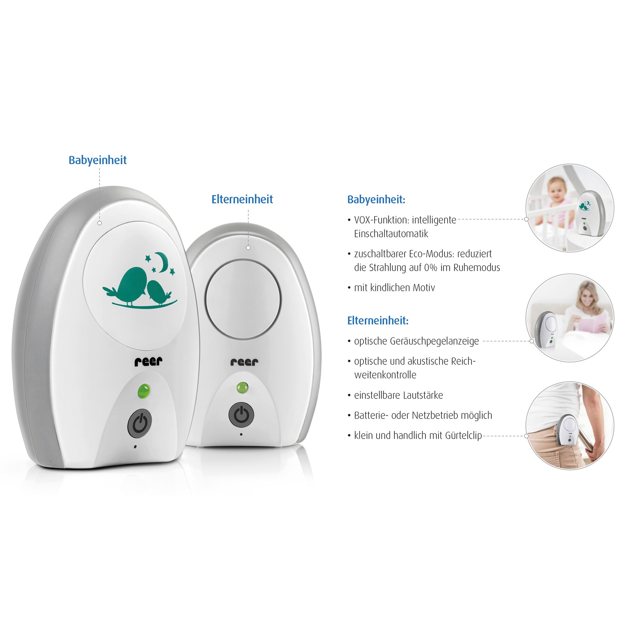 reer Babyphone Neo Digital, 250 m