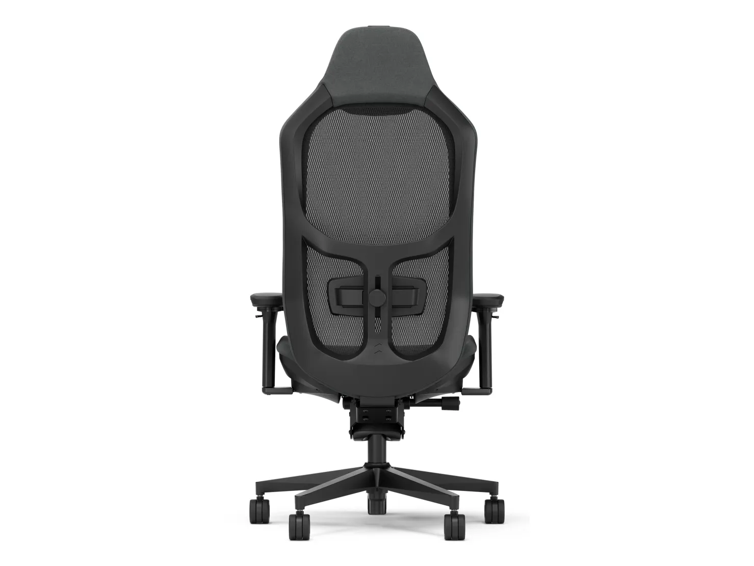 Fractal Design Refine - Spillestol - ergonomisk - lænestol - armstøtter - T-formet - vippe - glasfiberforstærket polypropylen/nylon - mørk