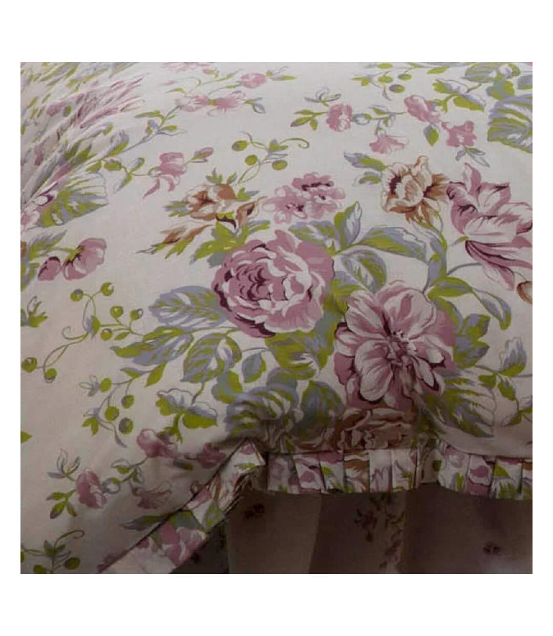 Belledorm - Housse de couette (Blanc cassé / Rose / Vert) - UTBM274