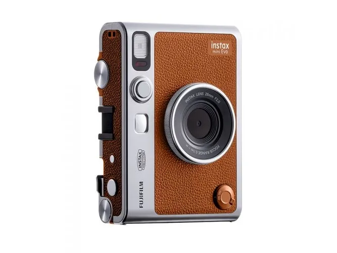 Fujifilm Instax mini Evo - Digitalkamera - kompakt med hurtigfotoprinter - Bluetooth - brun