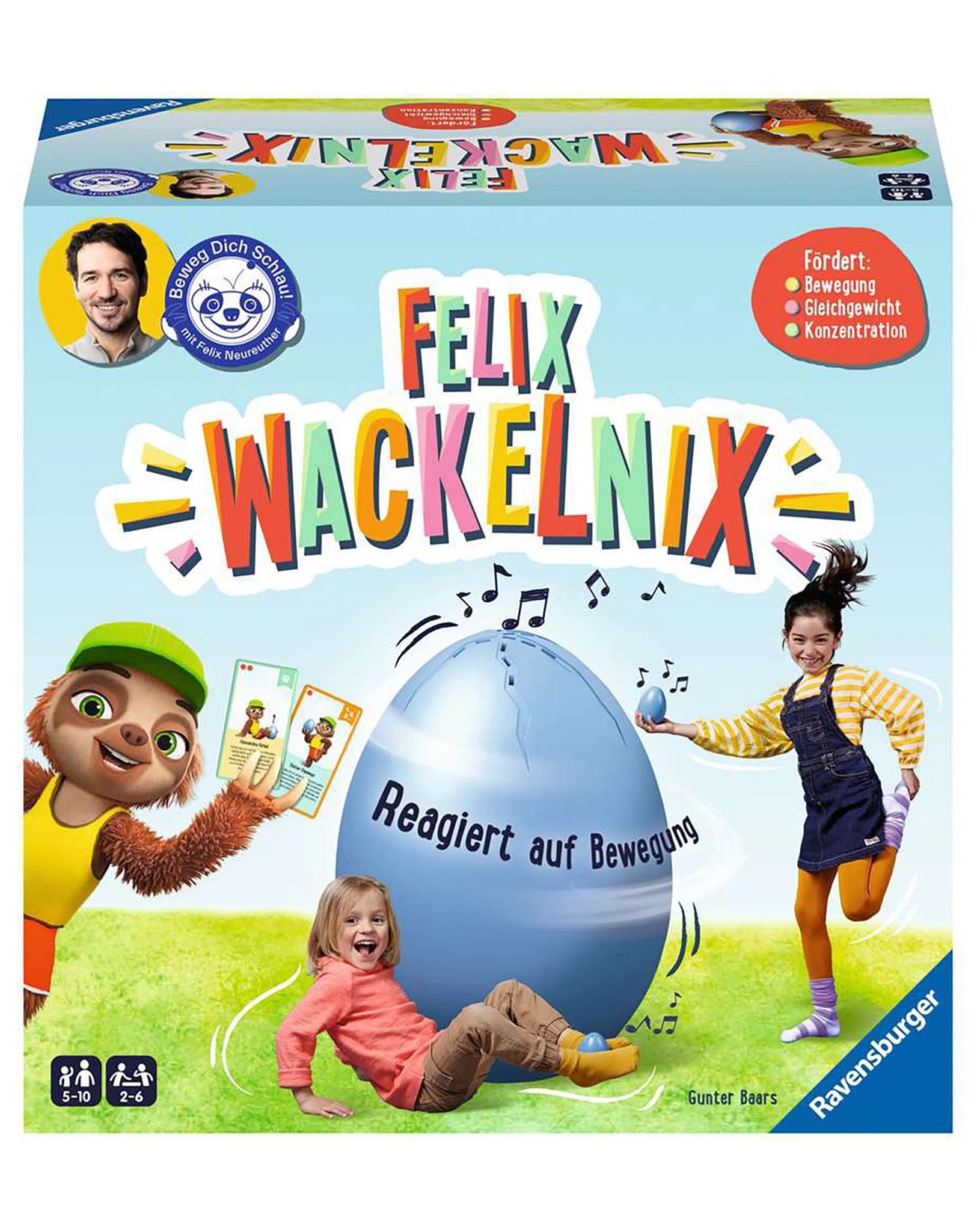 Bewegungsspiel FELIX WACKELNIX