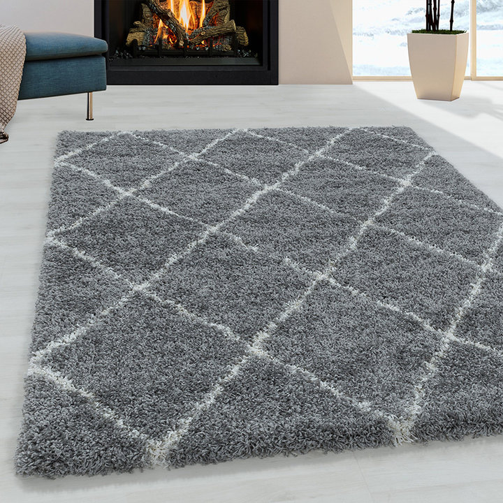 Berber vloerkleed - Agadir Lines Grijs/Creme | Warm