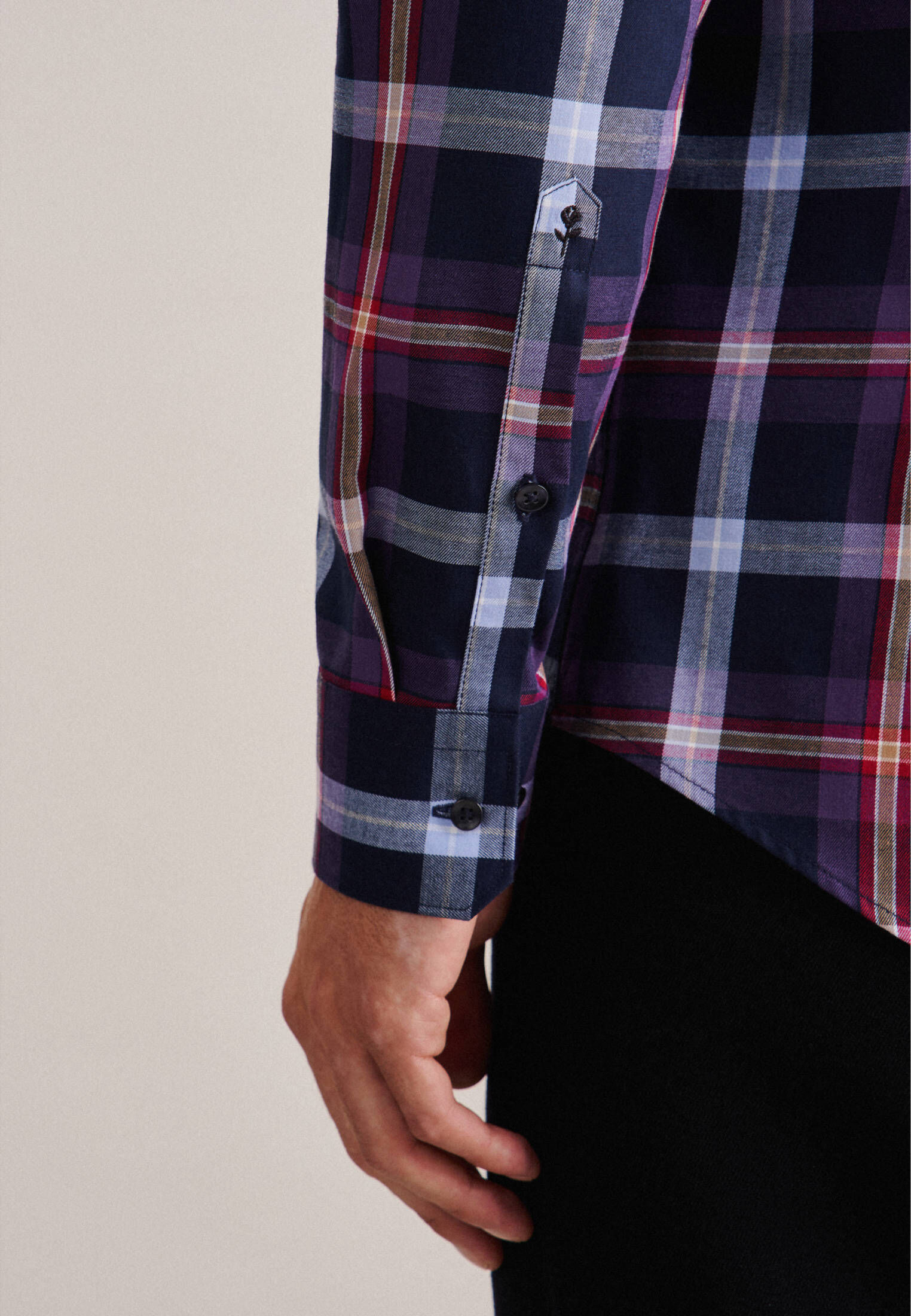 Seidensticker| Herren Flanellhemd Slim